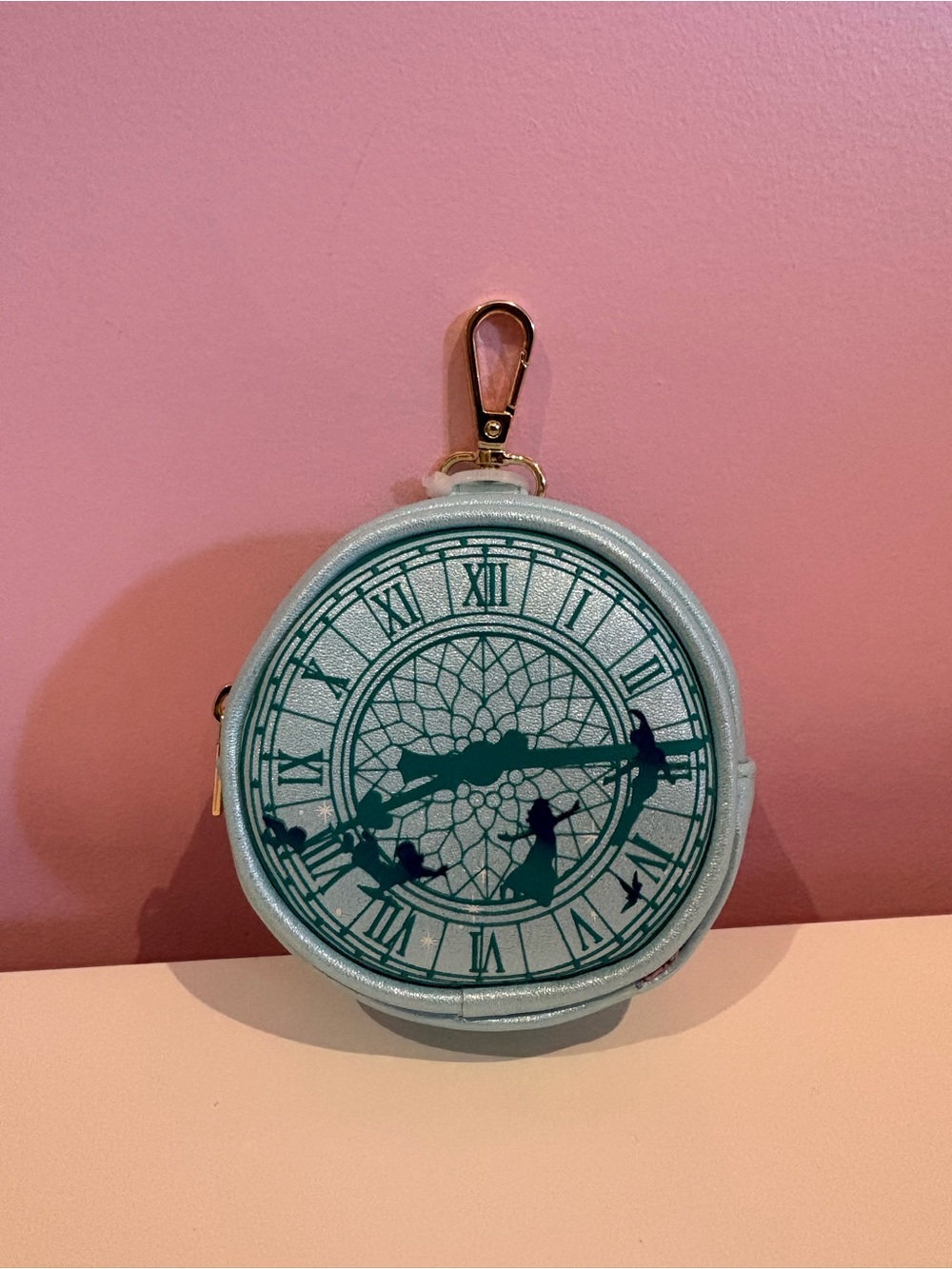 Disney Loungefly Peter Pan You Can Fly Clock Coin Purse/Treat Bag NWOT 🩵🧚🏻